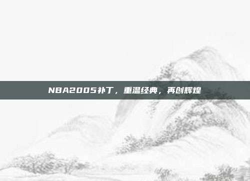 NBA2005补丁,重温经典,再创辉煌