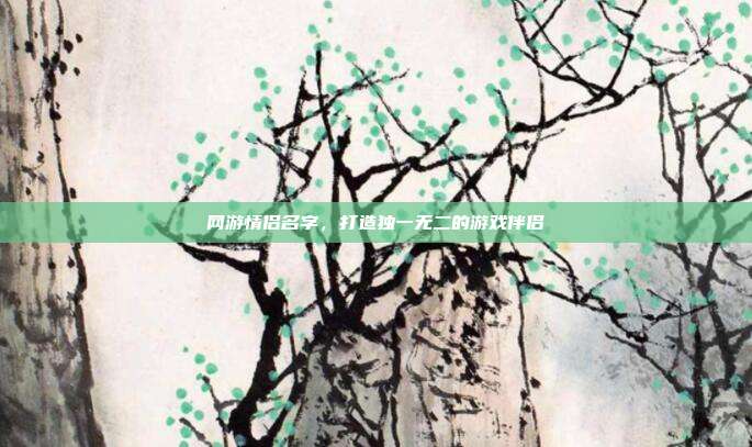 网游情侣名字,打造独一无二的游戏伴侣