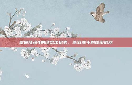 掌握侍魂4的键盘出招表,高效战斗的秘密武器