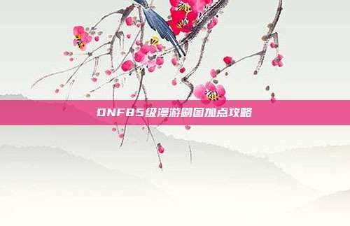 DNF85级漫游刷图加点攻略