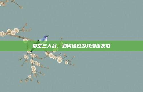寝室三人战,如何通过游戏增进友谊