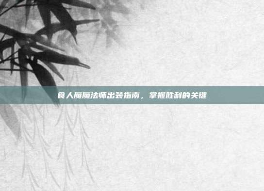 食人魔魔法师出装指南,掌握胜利的关键