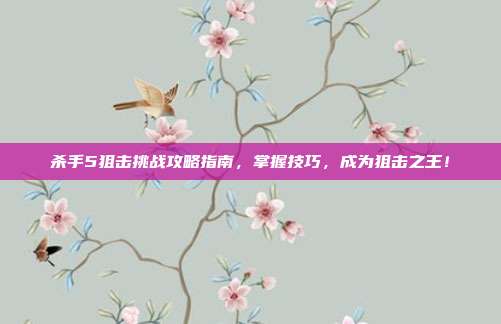 杀手5狙击挑战攻略指南,掌握技巧,成为狙击之王!