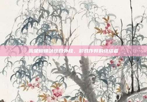流星蝴蝶剑综合外挂，游戏作弊的终结者