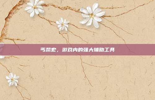 丐帮宏,游戏内的强大辅助工具