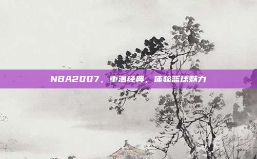 NBA2007，重温经典，体验篮球魅力