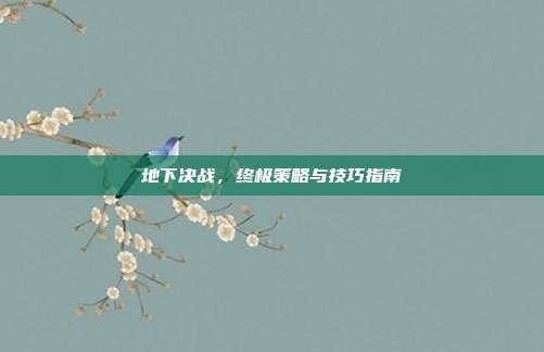 地下决战,终极策略与技巧指南