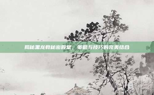 揭秘黑龙教秘密殿堂，策略与技巧的完美结合