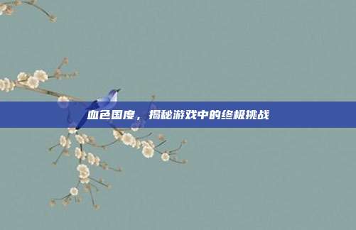 血色国度,揭秘游戏中的终极挑战