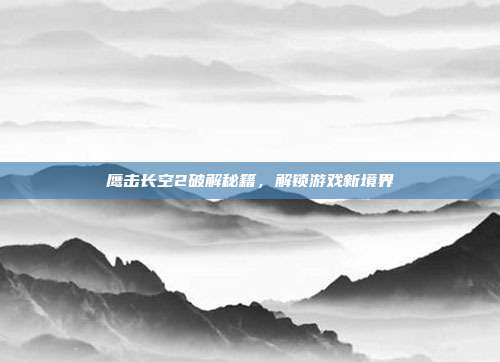 鹰击长空2破解秘籍,解锁游戏新境界