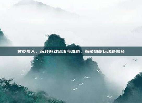 黄页猎人,玩转游戏资讯与攻略,解锁隐秘玩法新路径
