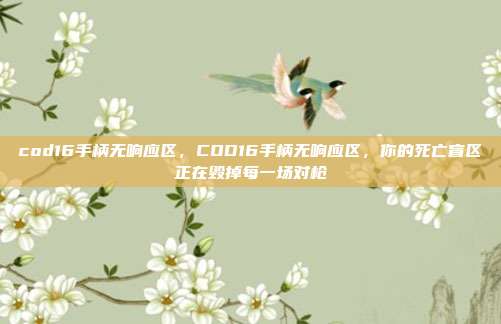 cod16手柄无响应区，COD16手柄无响应区，你的死亡盲区正在毁掉每一场对枪