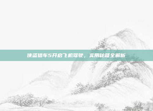 侠盗猎车5开启飞机驾驶,实用秘籍全解析