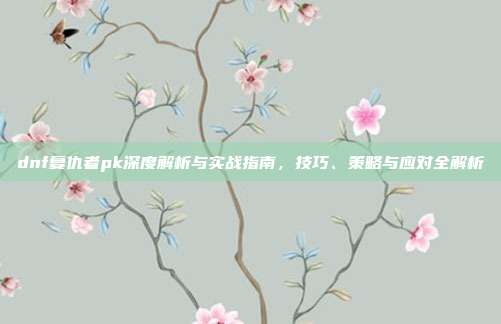 dnf复仇者pk深度解析与实战指南，技巧、策略与应对全解析
