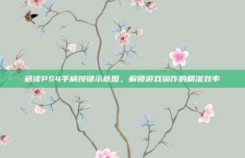 研读PS4手柄按键示意图,解锁游戏操作的精准效率