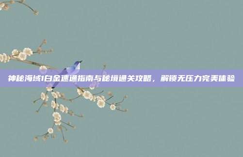 神秘海域1白金速通指南与秘境通关攻略,解锁无压力完美体验