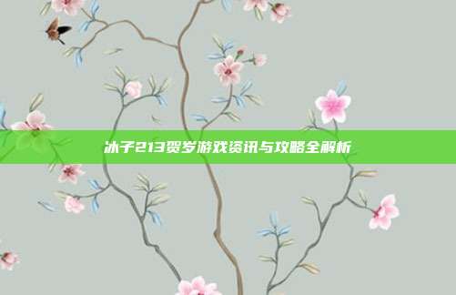 冰子213贺岁游戏资讯与攻略全解析