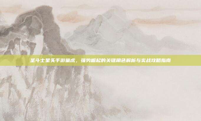 圣斗士星矢手游童虎,强势崛起的关键角色解析与实战攻略指南