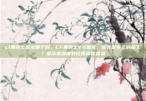 cf黑骑士黑龙哪个好，CF黑骑士VS黑龙，谁才是真正的枪王？老玩家深度对比告诉你答案