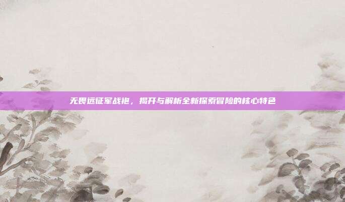 无畏远征军战袍,揭开与解析全新探索冒险的核心特色
