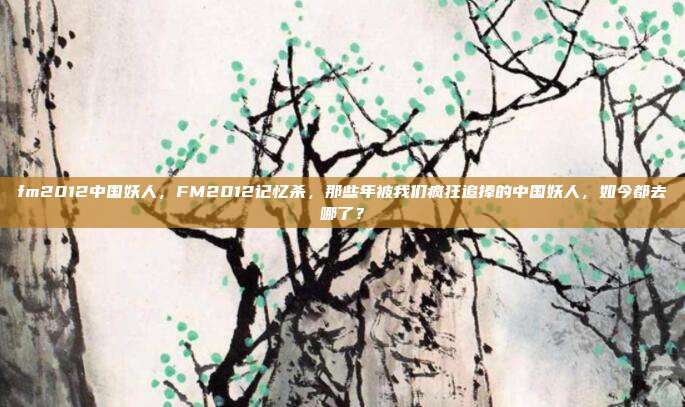 fm2012中国妖人，FM2012记忆杀，那些年被我们疯狂追捧的中国妖人，如今都去哪了？