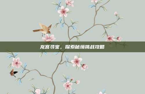 龙宫寻宝，探索秘境挑战攻略
