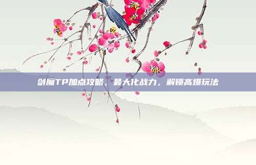 剑魔TP加点攻略,最大化战力,解锁高爆玩法