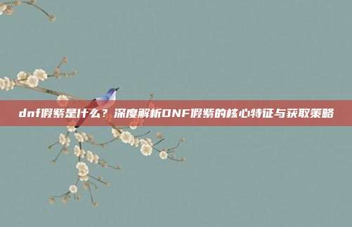 dnf假紫是什么?深度解析DNF假紫的核心特征与获取策略