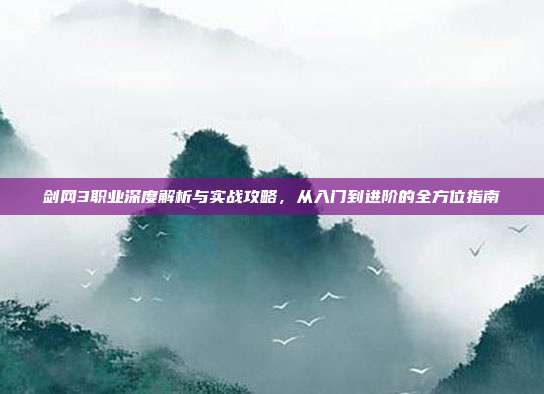 剑网3职业深度解析与实战攻略,从入门到进阶的全方位指南