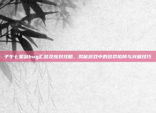 子午七星剑bug汇总及应对攻略,揭秘游戏中的致命陷阱与突破技巧