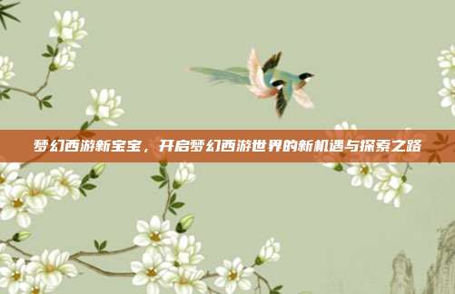 梦幻西游新宝宝,开启梦幻西游世界的新机遇与探索之路