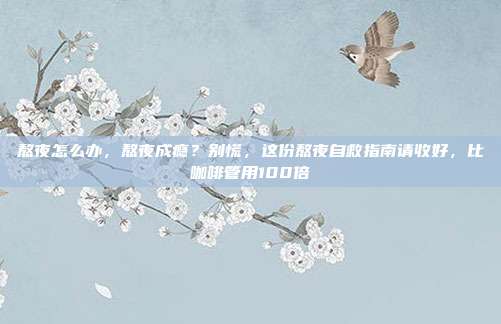 熬夜怎么办，熬夜成瘾？别慌，这份熬夜自救指南请收好，比咖啡管用100倍