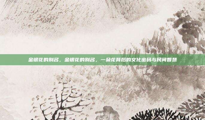 金银花的别名，金银花的别名，一朵花背后的文化密码与民间智慧