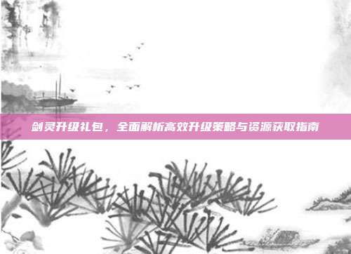 剑灵升级礼包，全面解析高效升级策略与资源获取指南