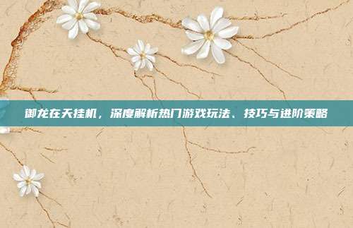 御龙在天挂机，深度解析热门游戏玩法、技巧与进阶策略