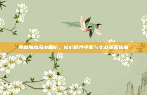 辰皇加点深度解析,核心属性平衡与实战策略指南