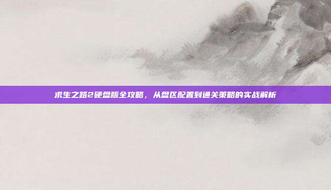 求生之路2硬盘版全攻略,从盘区配置到通关策略的实战解析