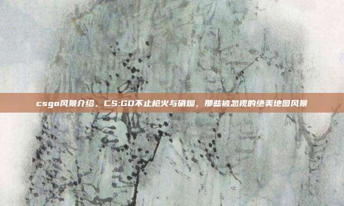 csgo风景介绍，CS:GO不止枪火与硝烟，那些被忽视的绝美地图风景