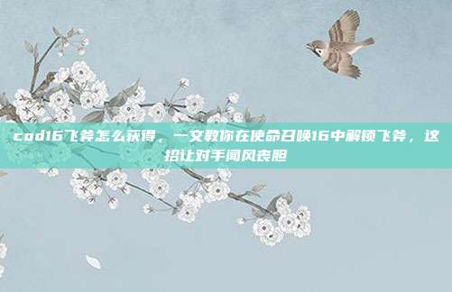 cod16飞斧怎么获得，一文教你在使命召唤16中解锁飞斧，这招让对手闻风丧胆