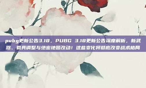 pubg更新公告3.18，PUBG 3.18更新公告深度解析，新武器、载具调整与绝密地图改动！这些变化将彻底改变战术格局