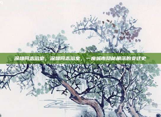 深圳同志浴室，深圳同志浴室，一座城市隐秘角落的变迁史