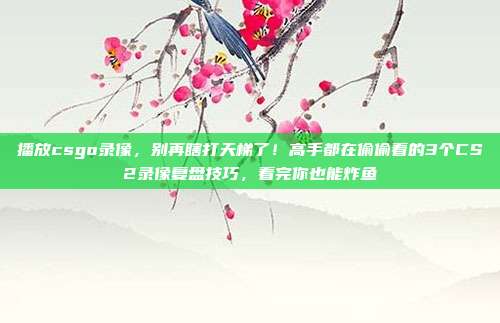 播放csgo录像，别再瞎打天梯了！高手都在偷偷看的3个CS2录像复盘技巧，看完你也能炸鱼