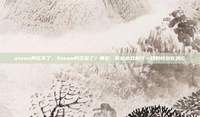 steam阿区不了，Steam阿区凉了？再见，低价游戏时代—我的钱包在哭泣