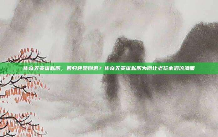 传奇无英雄私服,回归还是倒退?传奇无英雄私服为何让老玩家泪流满面