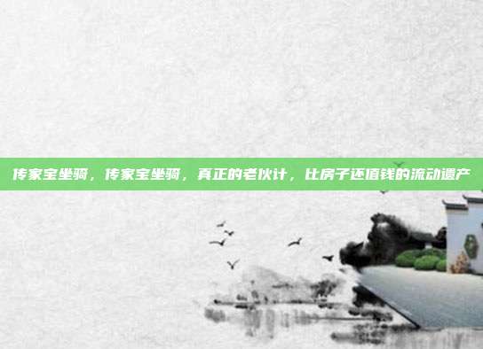 传家宝坐骑,传家宝坐骑,真正的老伙计,比房子还值钱的流动遗产