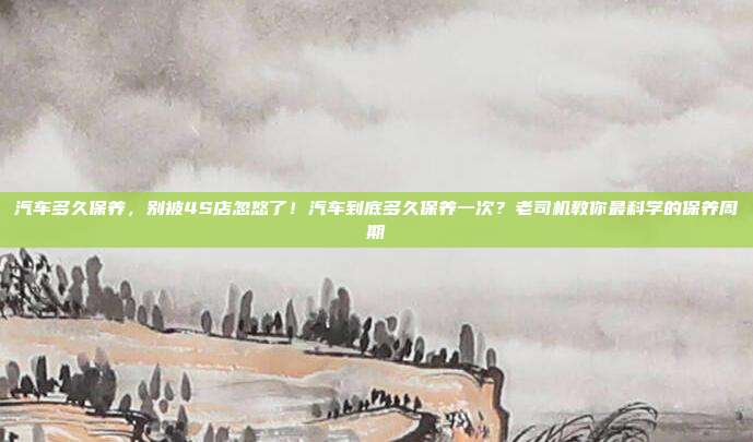 汽车多久保养，别被4S店忽悠了！汽车到底多久保养一次？老司机教你最科学的保养周期