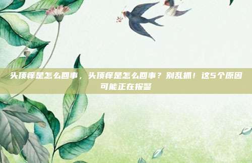 头顶痒是怎么回事，头顶痒是怎么回事？别乱抓！这5个原因可能正在报警