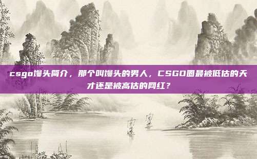 csgo馒头简介，那个叫馒头的男人，CSGO圈最被低估的天才还是被高估的网红？