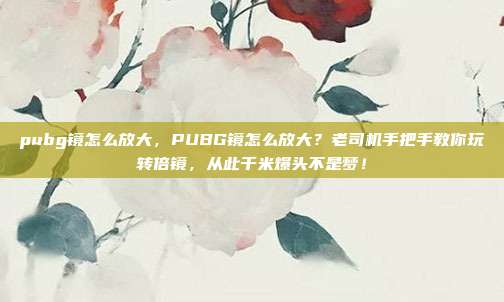 pubg镜怎么放大，PUBG镜怎么放大？老司机手把手教你玩转倍镜，从此千米爆头不是梦！