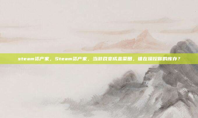 steam资产家，Steam资产家，当游戏变成韭菜田，谁在操控你的库存？